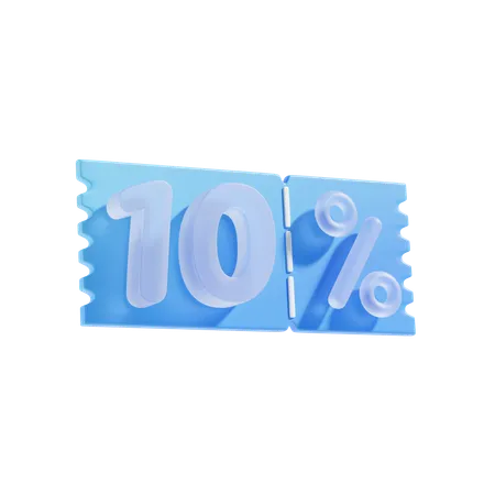 10 Percent Off 3 D Icon Illustratrion 3D Icon