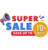 10 Percent Super Sale