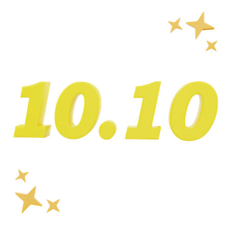 10 ponto 10  3D Icon