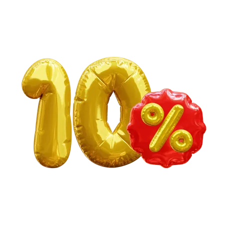 10 por cento  3D Icon