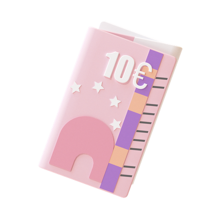 10 Pound Note  3D Icon