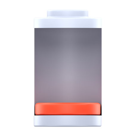 10% status battery  3D Icon