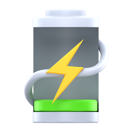 10% status battery charging  3D Icon