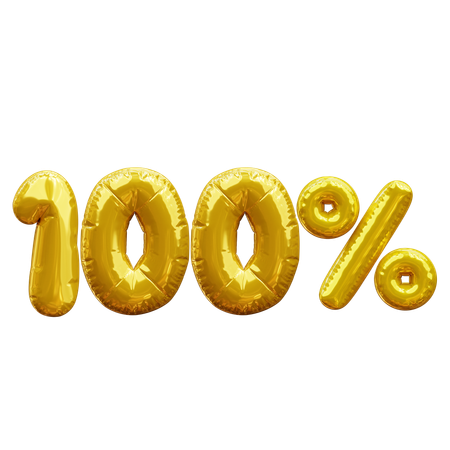 100 percento  3D Icon