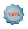 100% Discount Badge