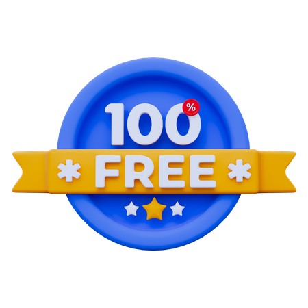 100% Free  3D Icon