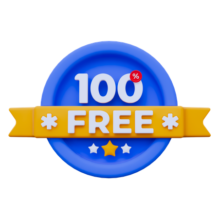 100% Free  3D Icon
