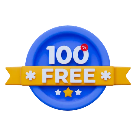 100% Free  3D Icon