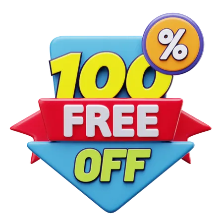 100% Free Off  3D Icon