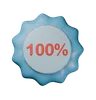 Insignia de 100% de descuento