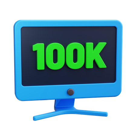 100 mil  3D Icon