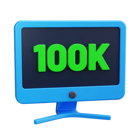 100 000  3D Icon