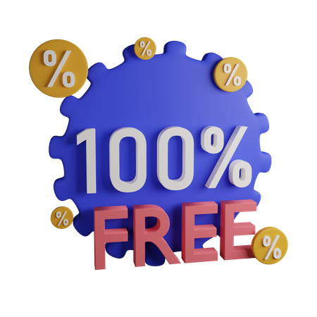 100 percent free  3D Icon