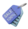 100% Sale Tag