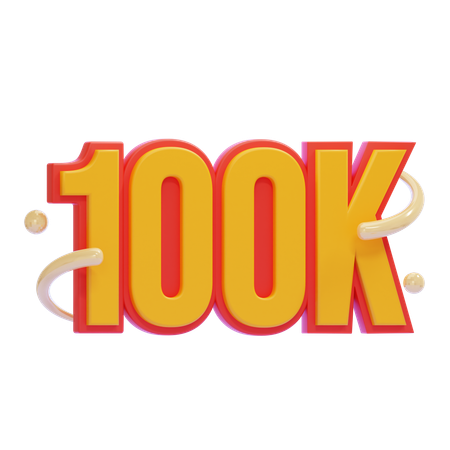 100K 3D Icon