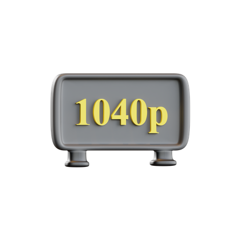 Résolution 1040P  3D Icon