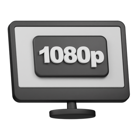 1080p Auflösung  3D Icon