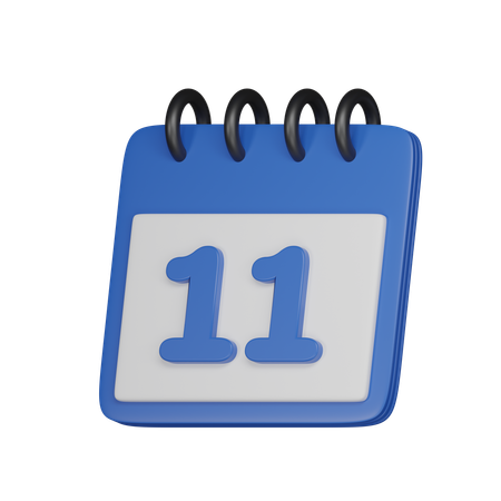 11 data  3D Icon