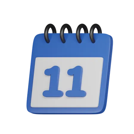 11 data  3D Icon