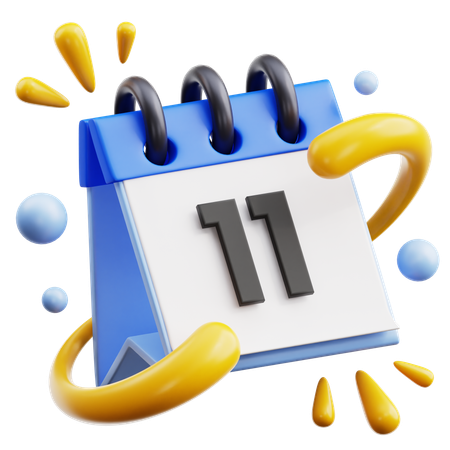 11 data  3D Icon