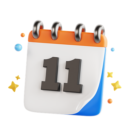 11日  3D Icon