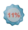 11% Discount Badge