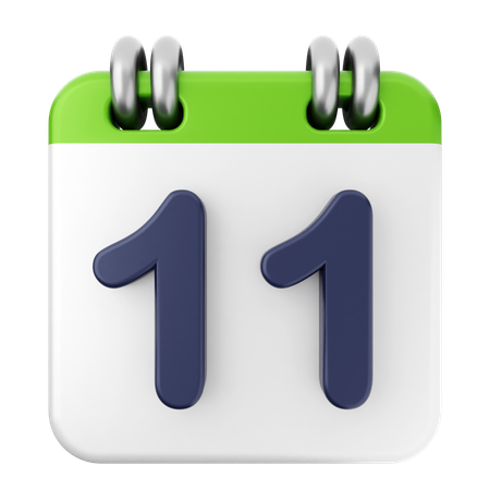 11e calendrier  3D Icon