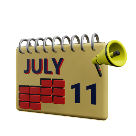 11 july  3D Icon