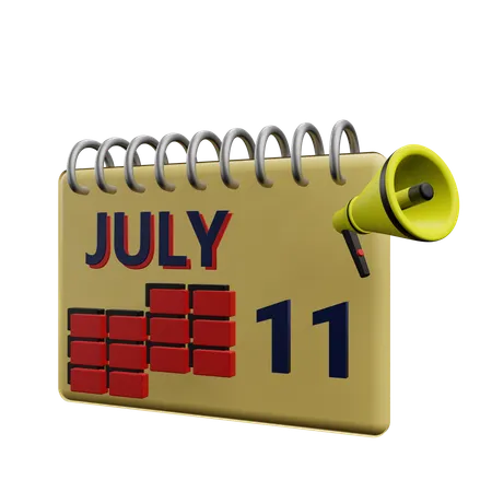 11 july  3D Icon