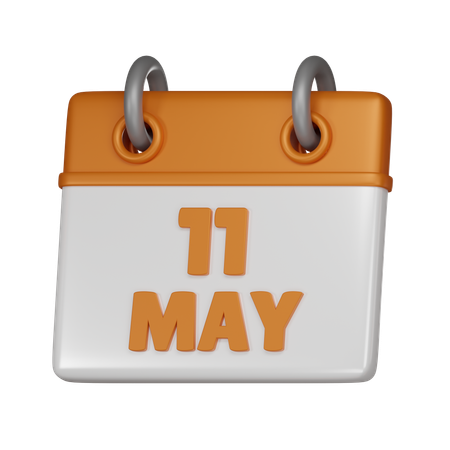 11. Mai  3D Icon