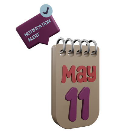 11 mai  3D Icon