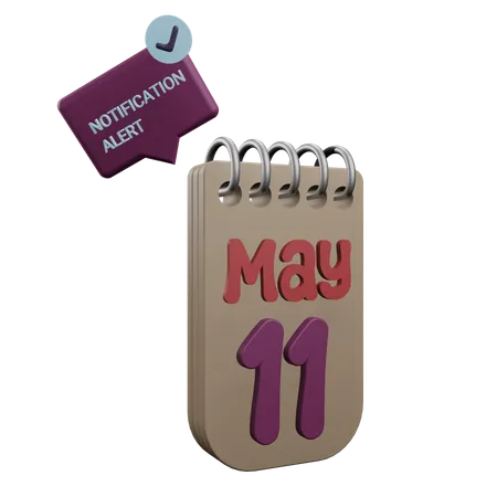 11 mai  3D Icon