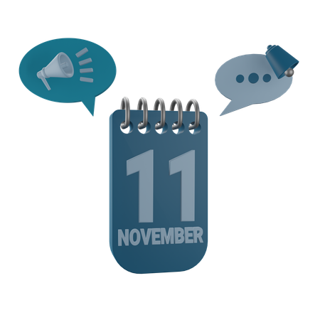 11 novembre  3D Icon