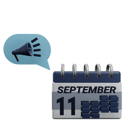 11 september  3D Icon