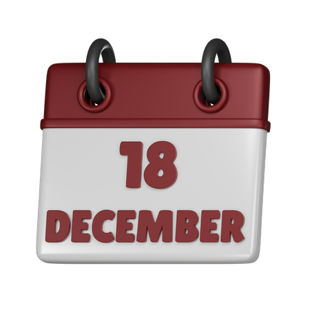 12월 18일  3D Icon