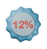 12% Discount Badge