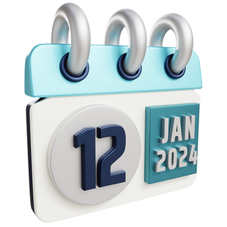 12 de enero de 2024  3D Icon