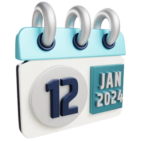 12 de enero de 2024  3D Icon