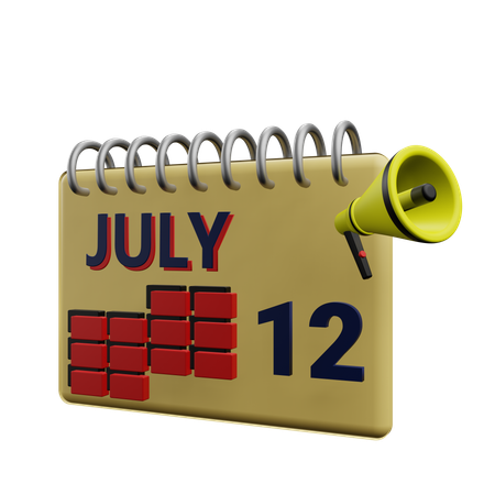 12 july  3D Icon