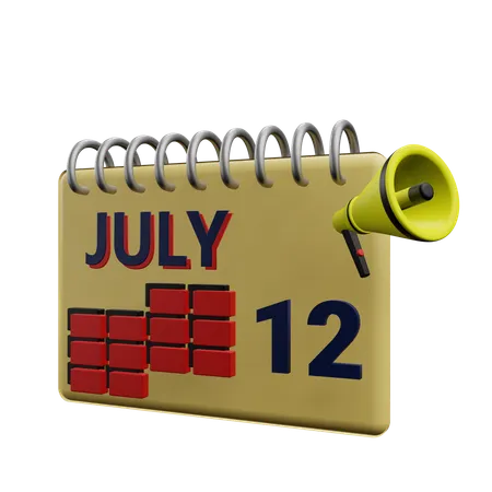 12 july  3D Icon