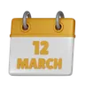 12 March
