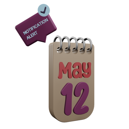 12 may  3D Icon