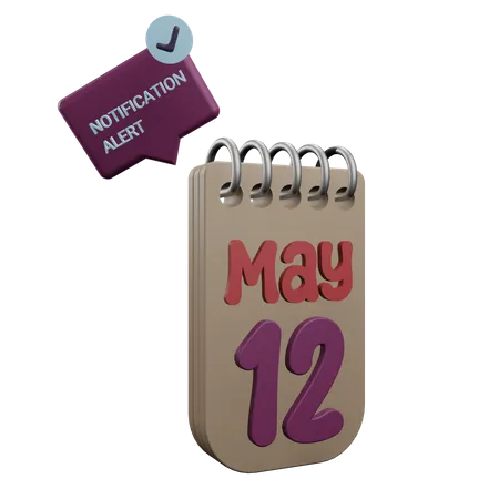 12 may  3D Icon