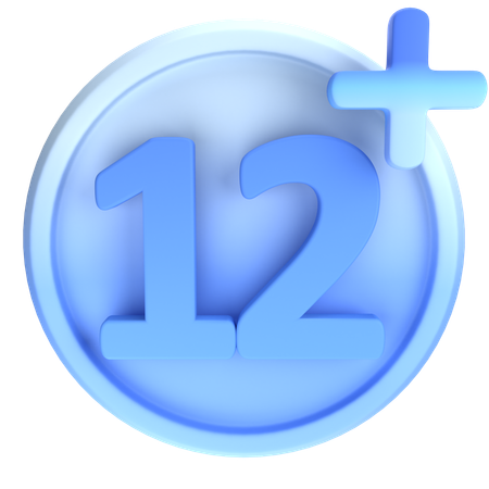 12 Plus  3D Icon