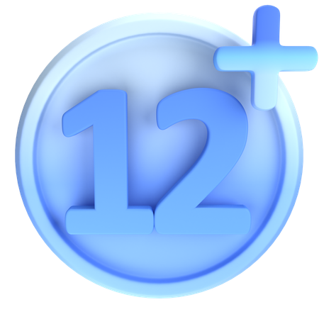 12 Plus  3D Icon