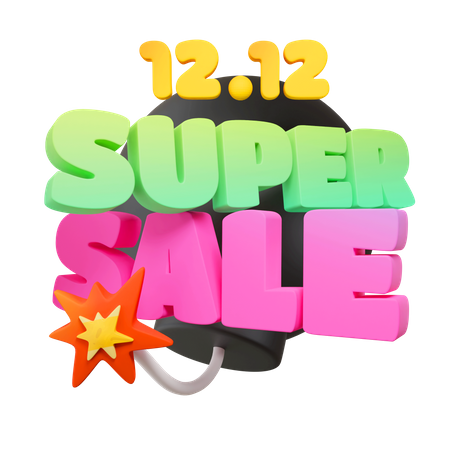 12.12 Súper Venta  3D Icon