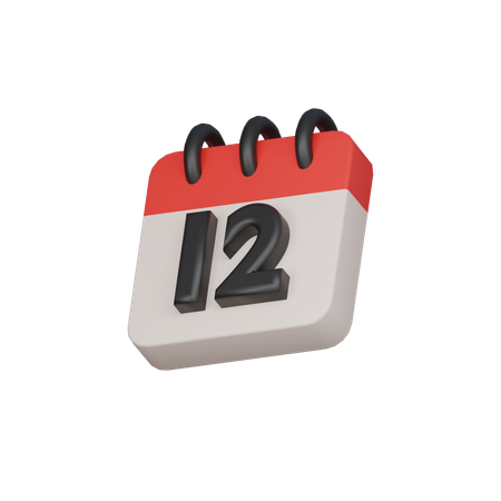 12th the twelfth day  3D Icon