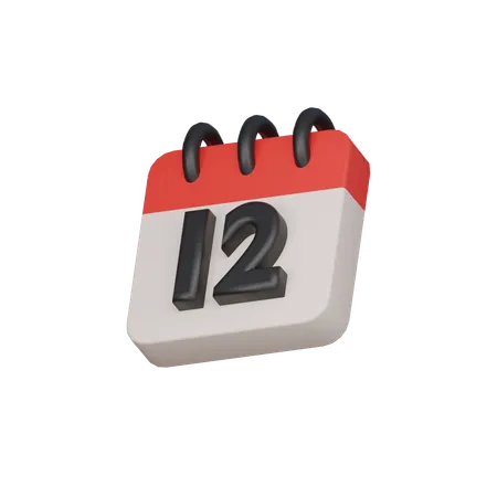 12 Th The Twelfth Day 3 D Icon 3D Icon