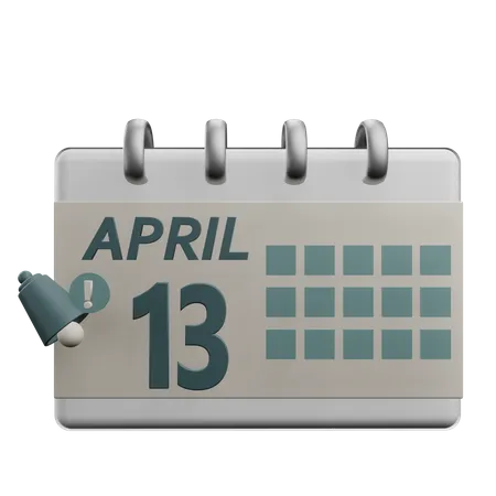 13 april  3D Icon