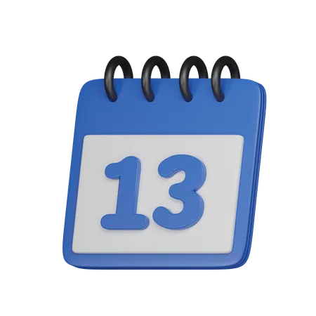 13 data  3D Icon